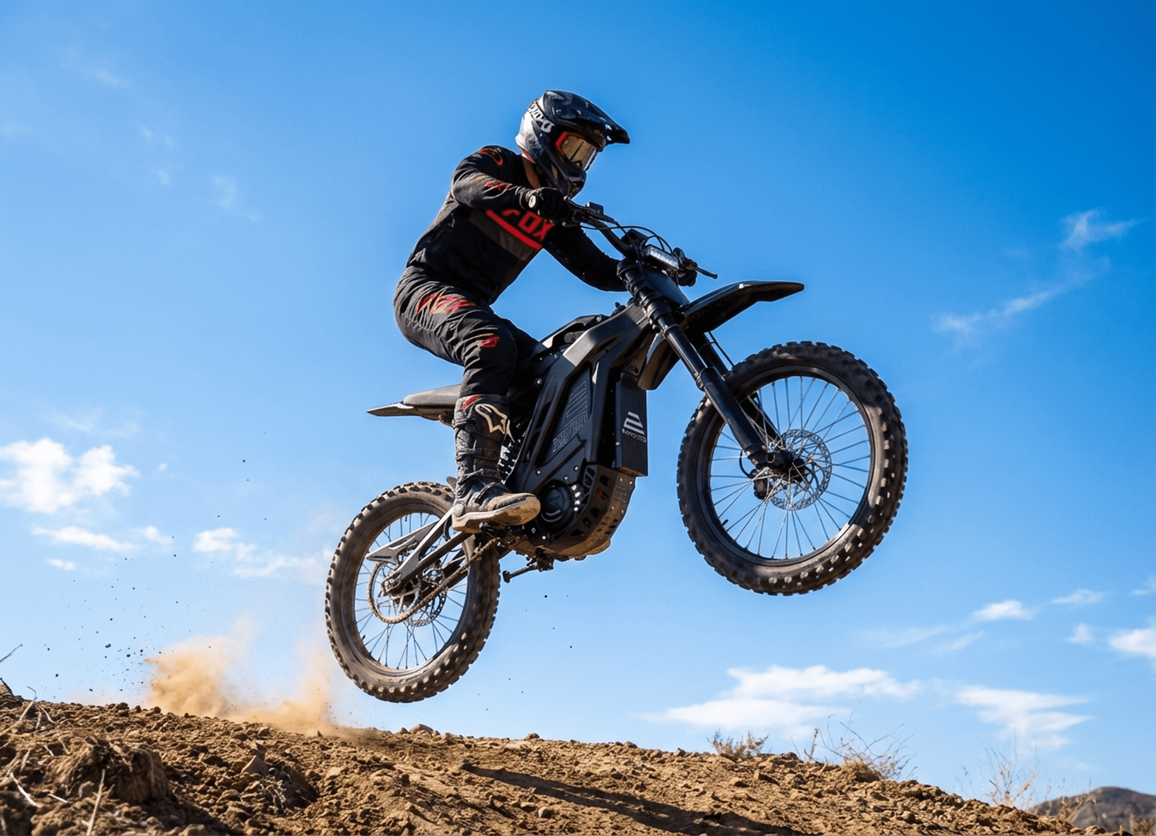 E Ride Pro SR at desert dusk showing aggressive stance