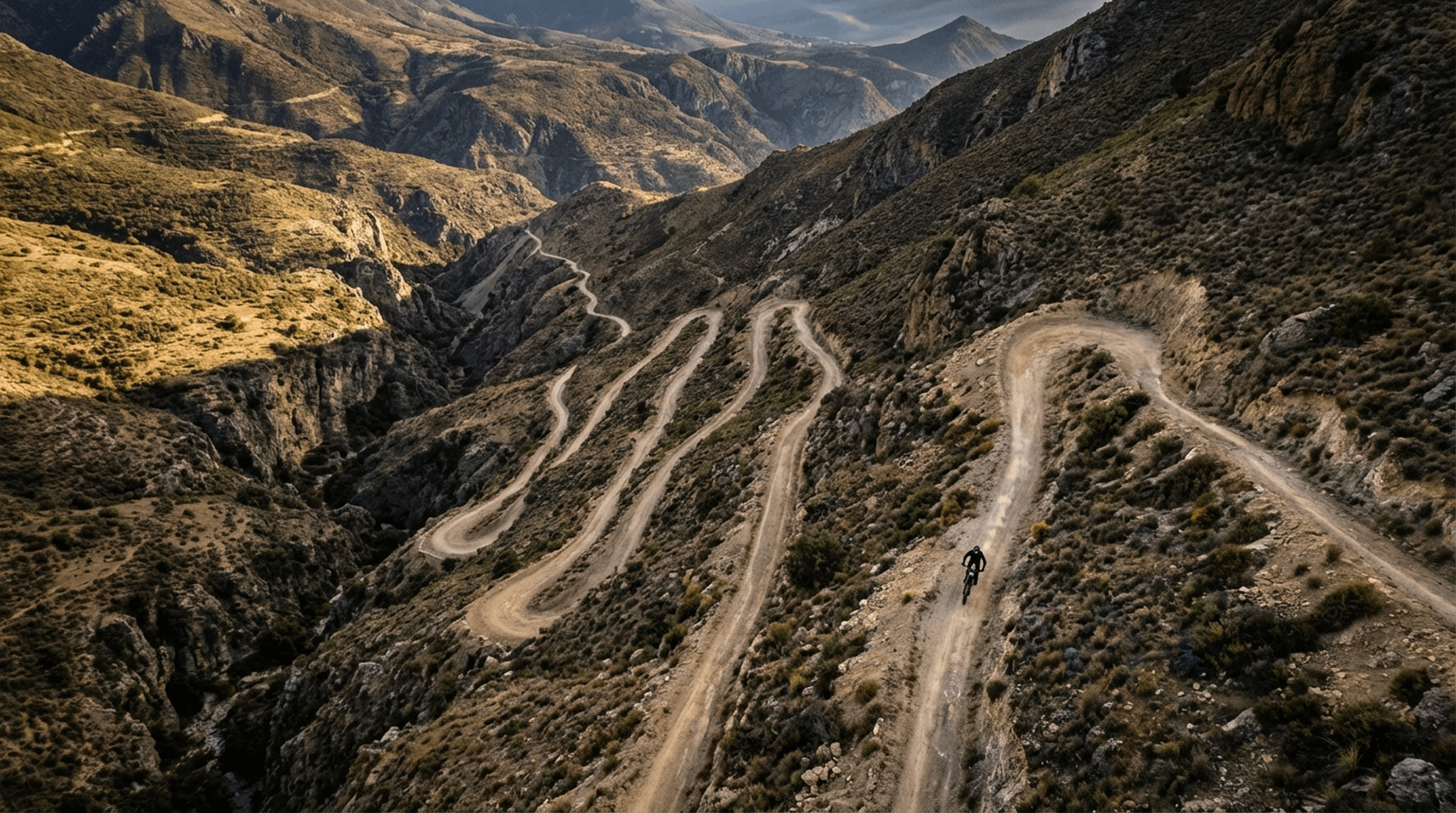 Tork Pro-Sport on a mountain serpentine road